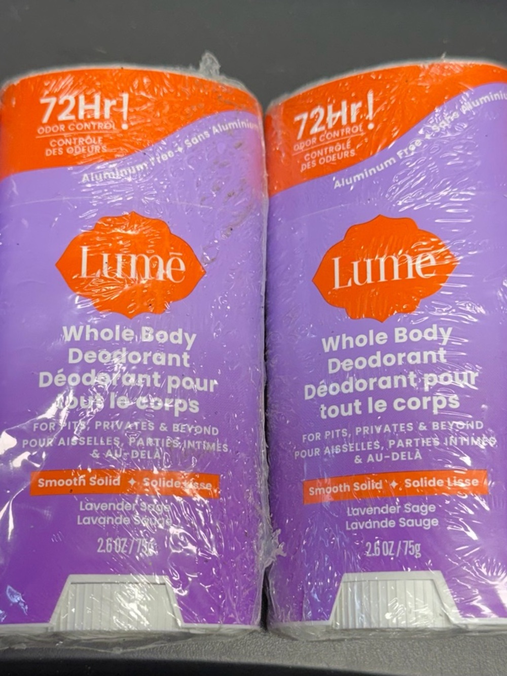Lume Whole Body Deodorant - Lavender Sage (Purple)-two pack